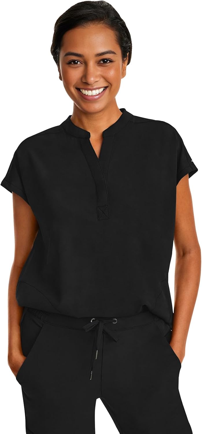 Healing Hands Women's Relaxed Fit Journey Scrub Top with Pockets