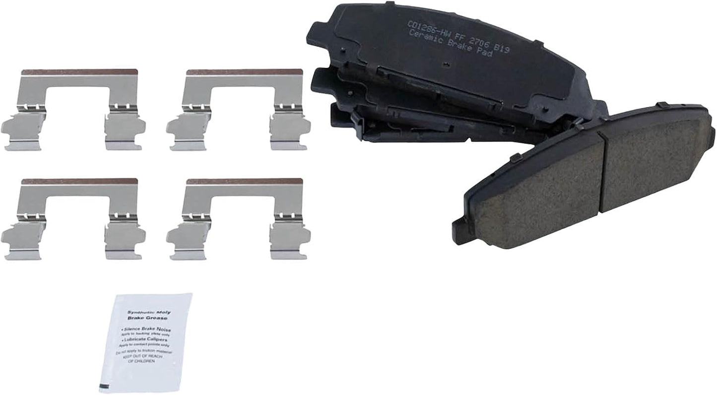 TRQ Front Brake Pads Ceramic for INFINITI QX56 and QX80