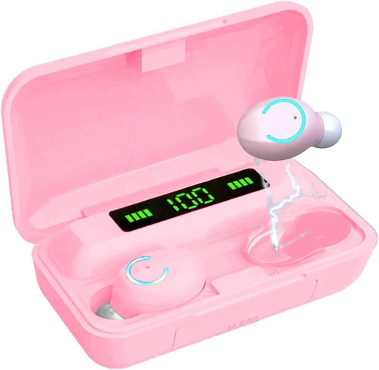 Acuvar 100+ Hrs Playtime Waterproof Earbuds (Pink)
