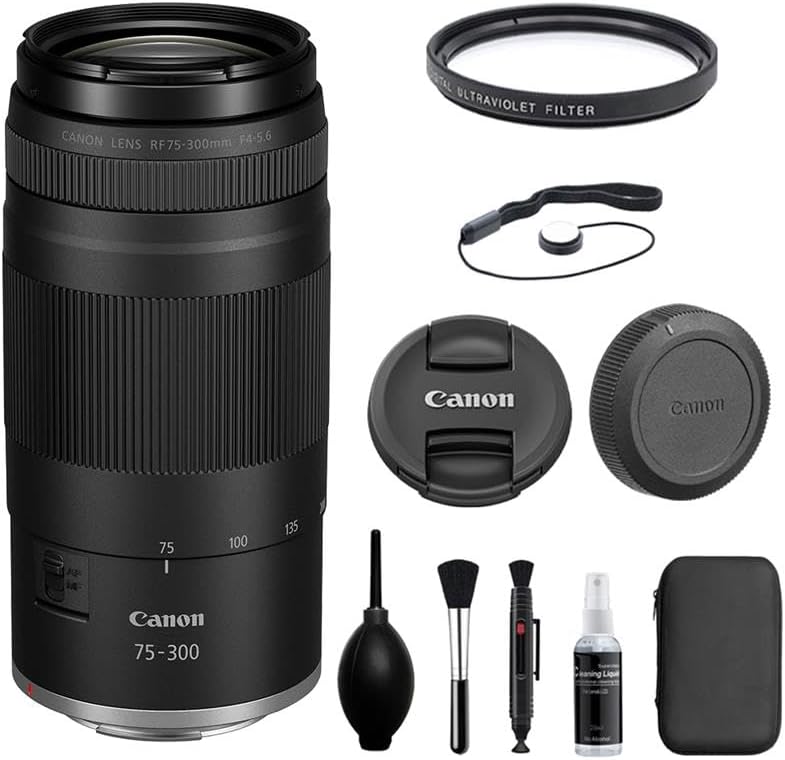Canon RF75-300mm F4-5.6 Zoom Lens: Compact & Versatile