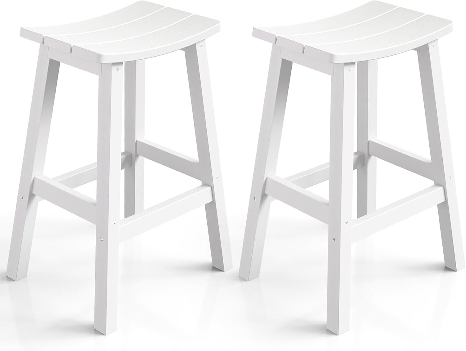 Weatherproof Bar Stools Set of 2 for Outdoor and Indoor Use