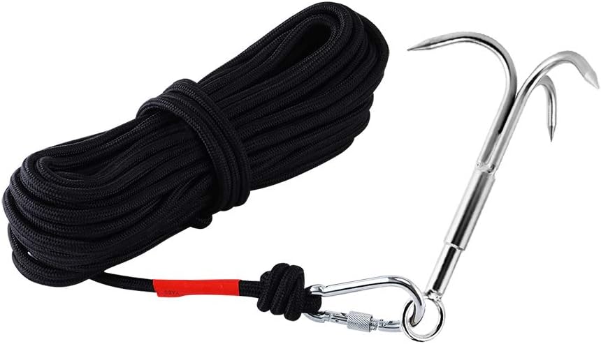 3-Claw Stainless Grappling Hook - Versatile Outdoor Tool