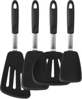 Set of 4 Silicone Spatula Utensils by Boxiki Kitchen - Durable