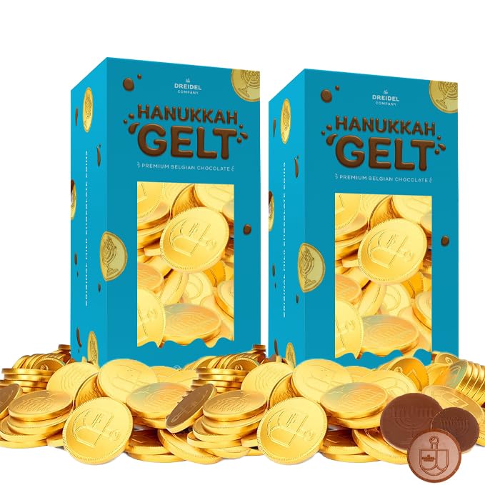 Chanukah Gelt Coins, Nut-Free, Premium Belgian Ingredients