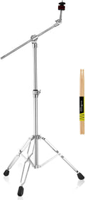 HAIRIESIS Cymbal Stand Pack - Adjustable Height Boom/ Straight Stand