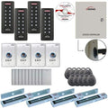 Four Door Access Control System for Outswing Doors - Time Attendance