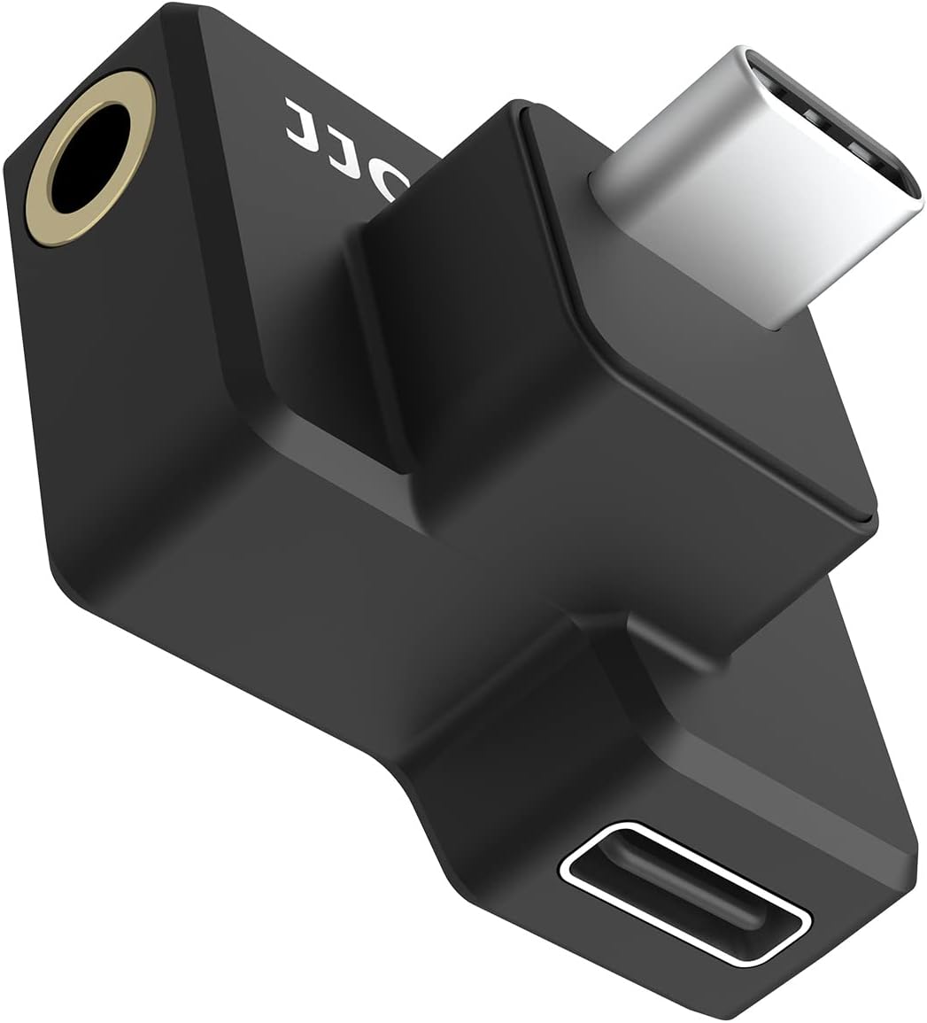 JJC Dual USB-C Mic Adapter for Osmo Action 1: Enhanced Audio