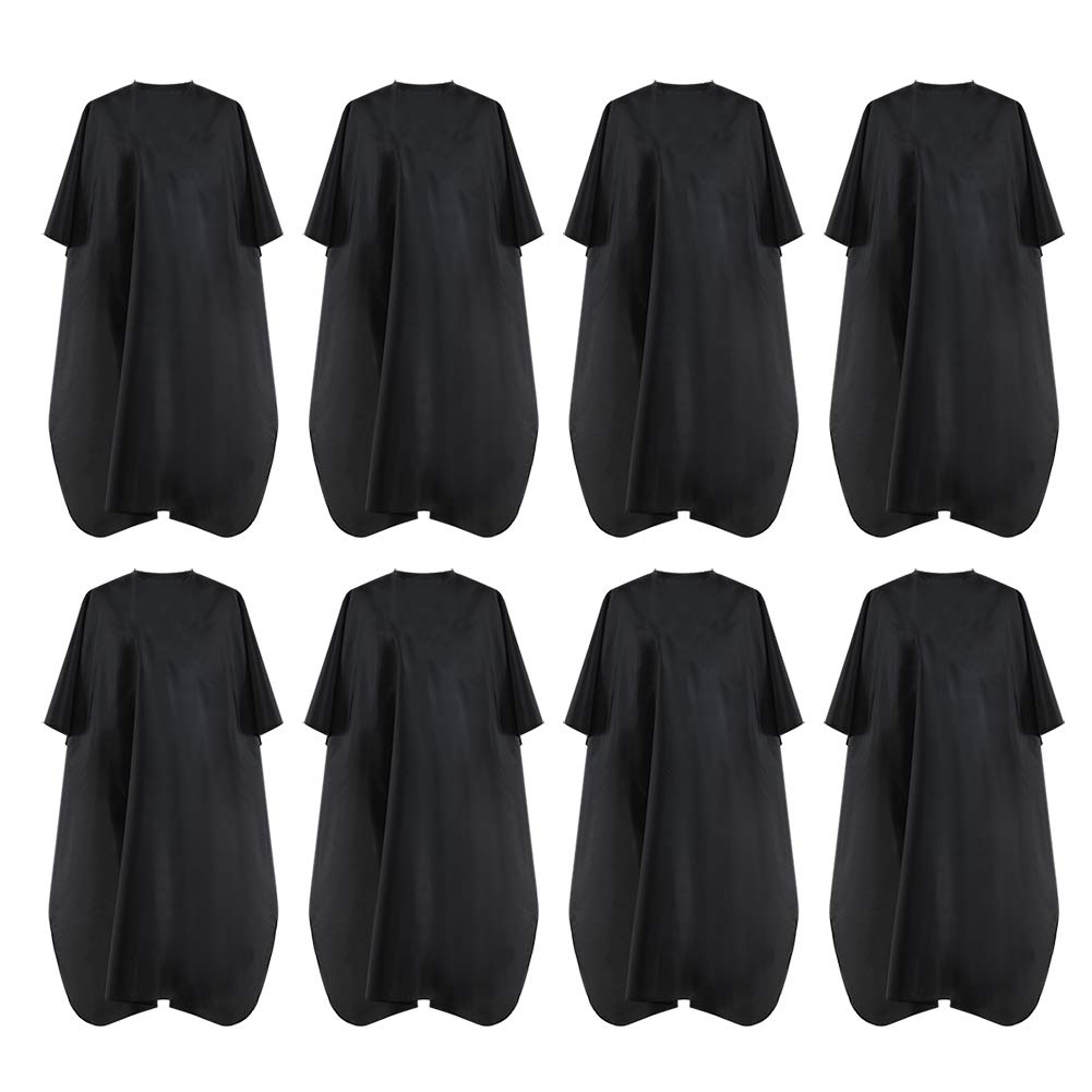 Black Waterproof Hair Salon Cape for Professional Barbers and Stylists