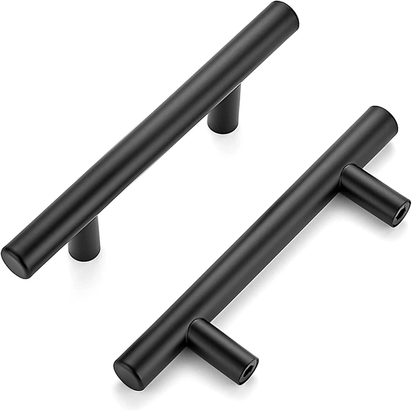 Ravinte 60 Pack 5ft' Matte Black Stainless Steel Cabinet Pulls