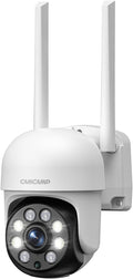 Camcamp 3MP Wireless PTZ Security Camera Outdoor - Panoramic Color