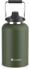 Olive Green 128 oz Insulated Water Bottle - One Gallon Spout Jug