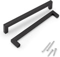 KNOBWELL 7-9/16 in Black Cabinet Pulls - Modern Matte Finish