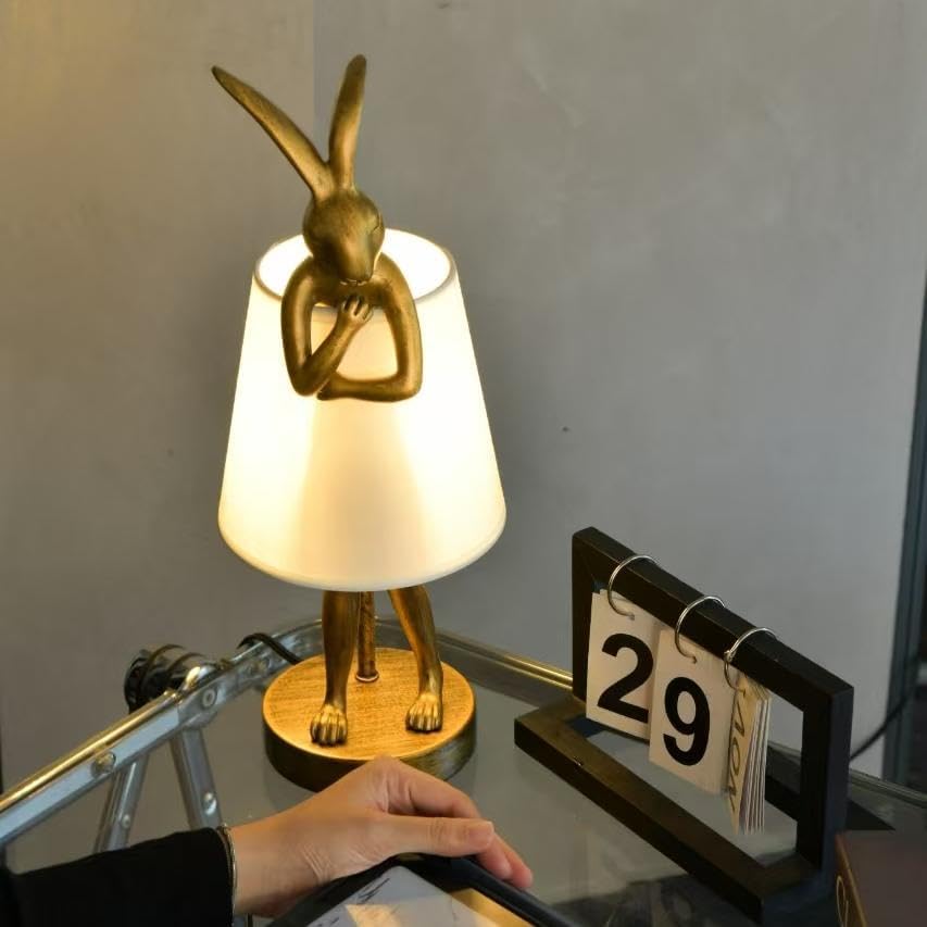 Vintage Rabbit Desk Lamp - Cozy Lighting Essential