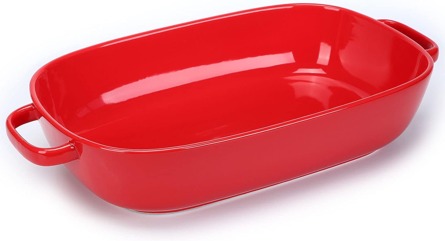 6 Quart Large Rectangular Baking Dish for All Your Cooking Needs
