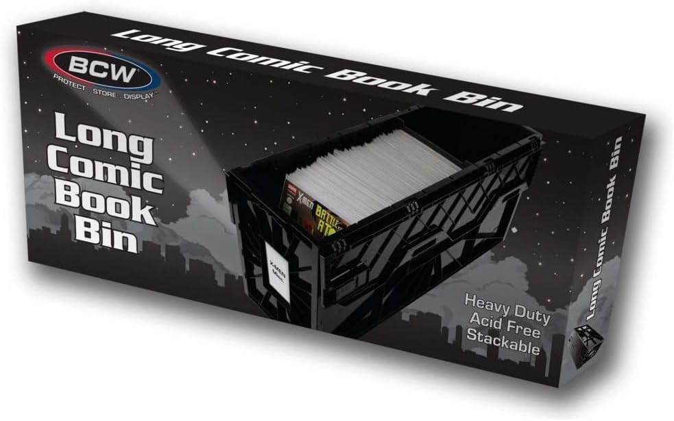 BCW Long Comic Book Bin 2 Pack for Heavy Duty Storage Needs