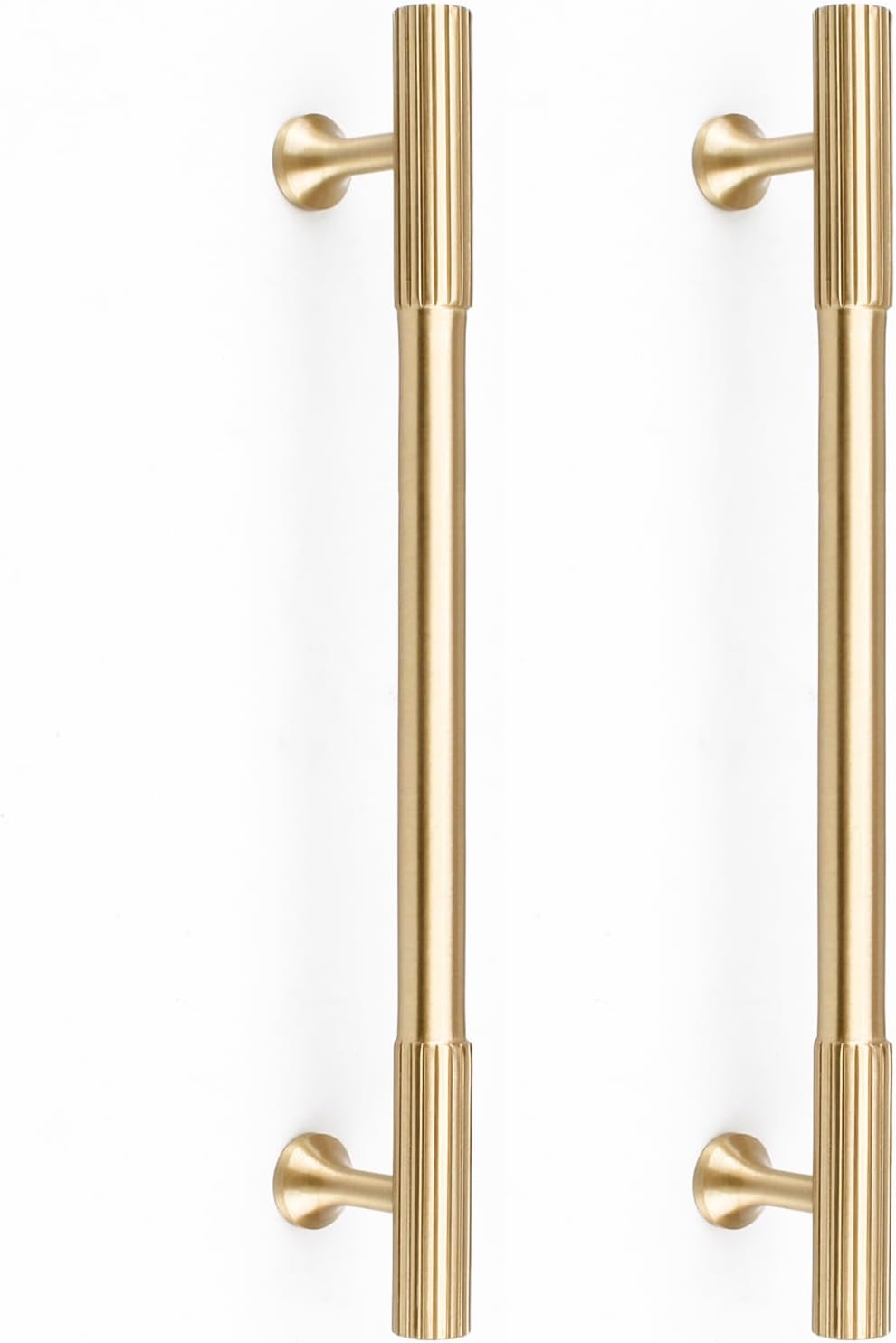 Solid Brass Gold Cabinet Pulls for Modern Kitchen and Bathroom