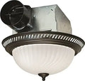 Air King DRLC701 Round Bath Fan with Light - Quiet Decorative Vent