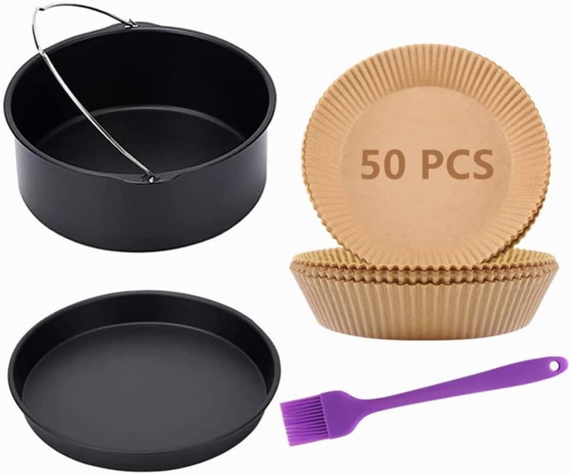 Ultimate Air Fryer Accessory Set - 7 Cake Barrel, Pizza Pan & More