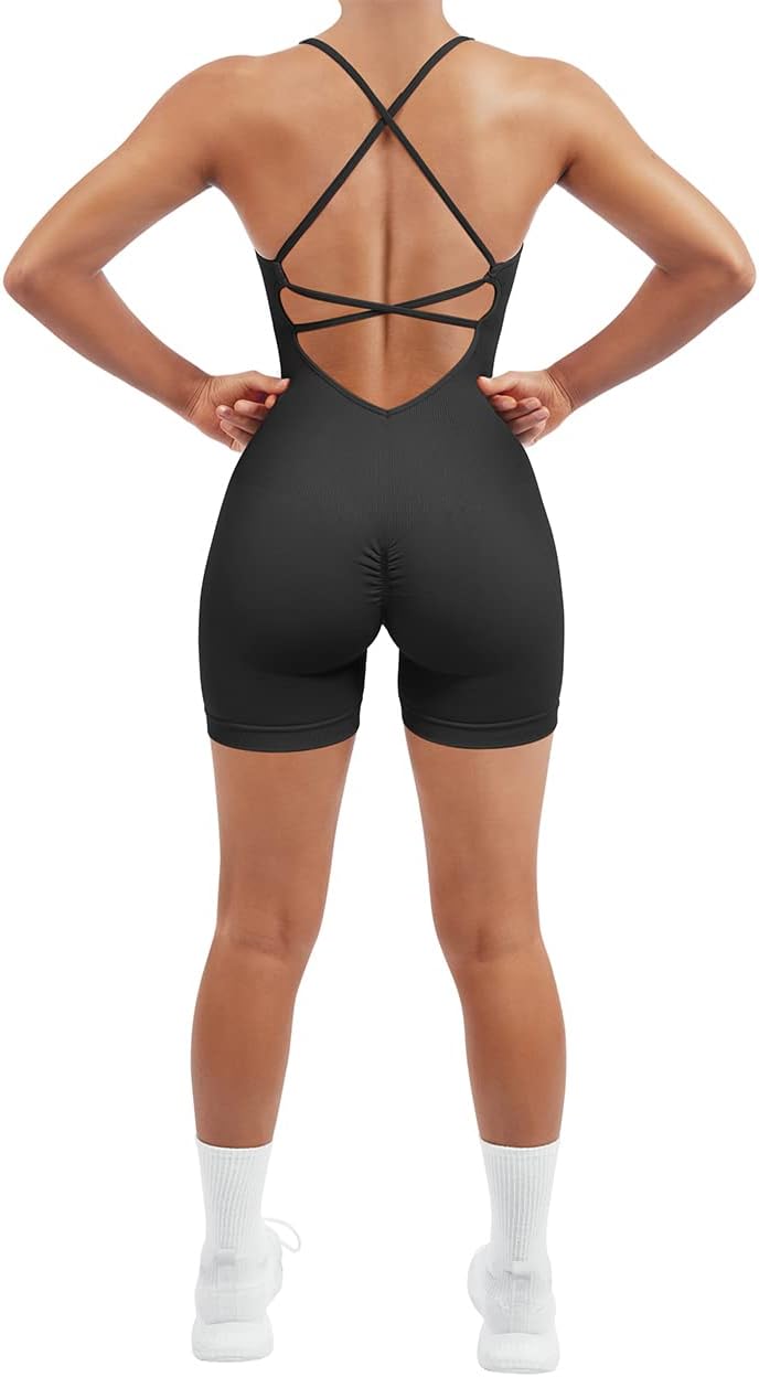 SUUKSESS Women Strappy Romper for Tummy Control and Comfort