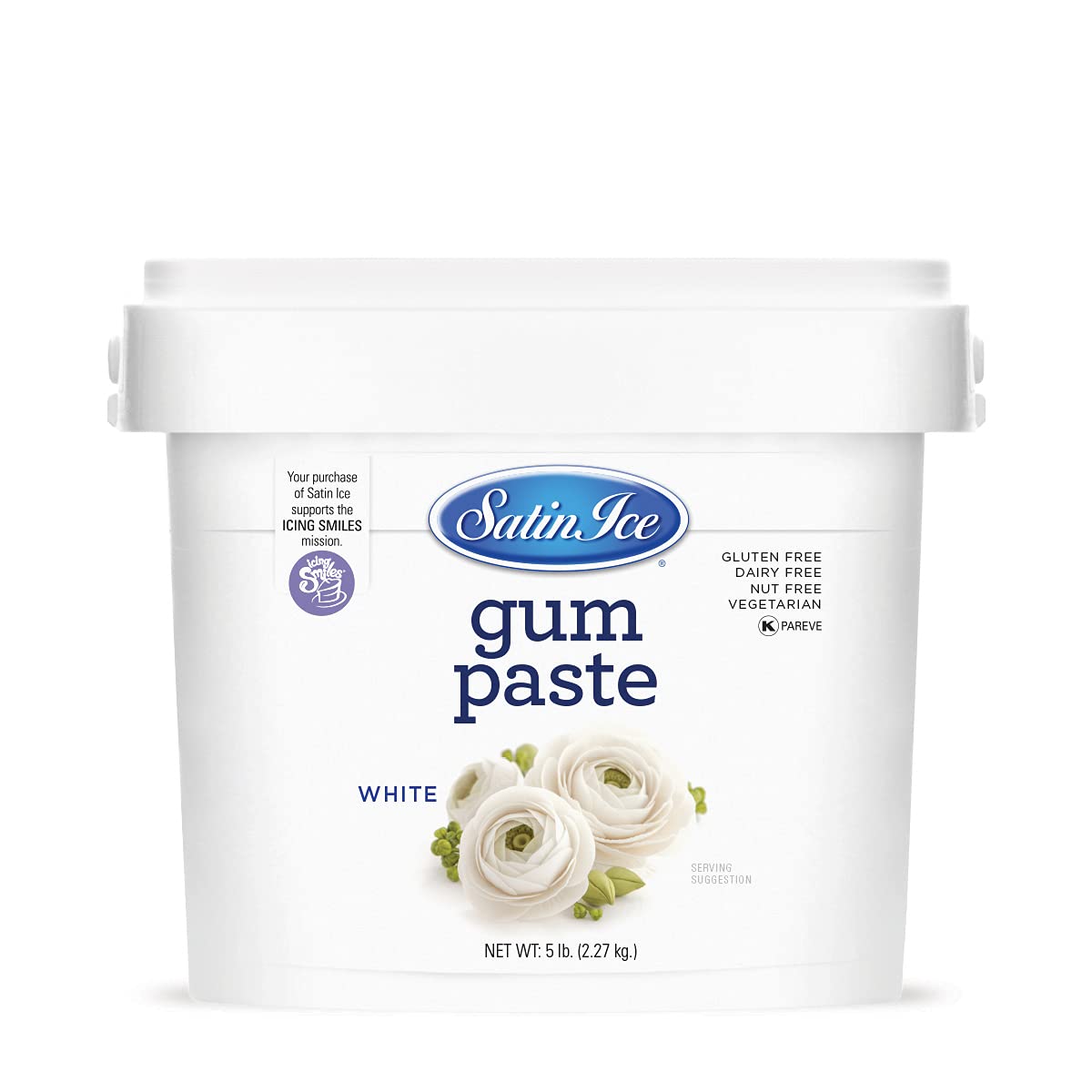Satin Ice White Gum Paste for Realistic Cake Decorations