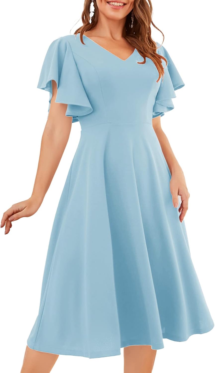 Bridesmay Women's Formal Cocktail Wedding Guest Dress 2025