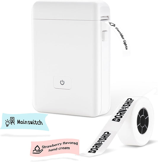 Wireless Rechargeable Mini Label Printer - Organize with Ease!
