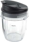 12 oz Cup with Sip & Seal Lid Replacement Part for Nutri Ninja - Clear