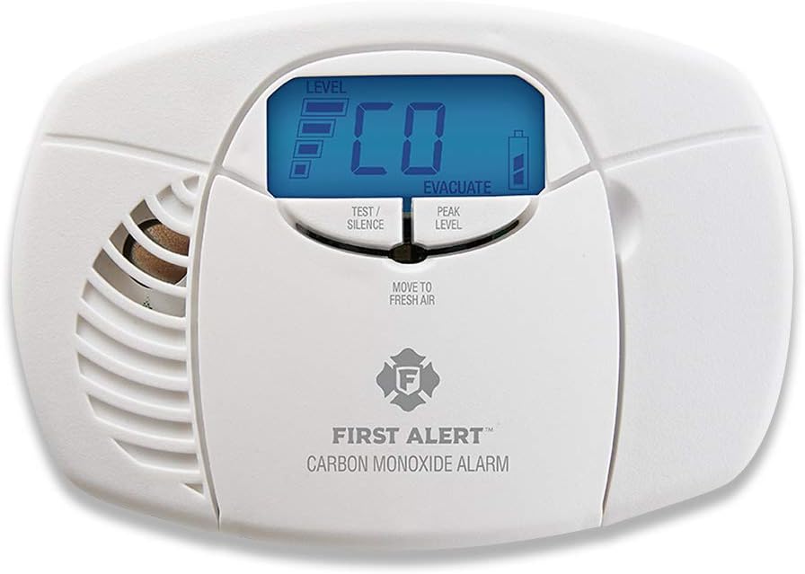 First Alert Carbon Monoxide Detector Alarm with Digital Display