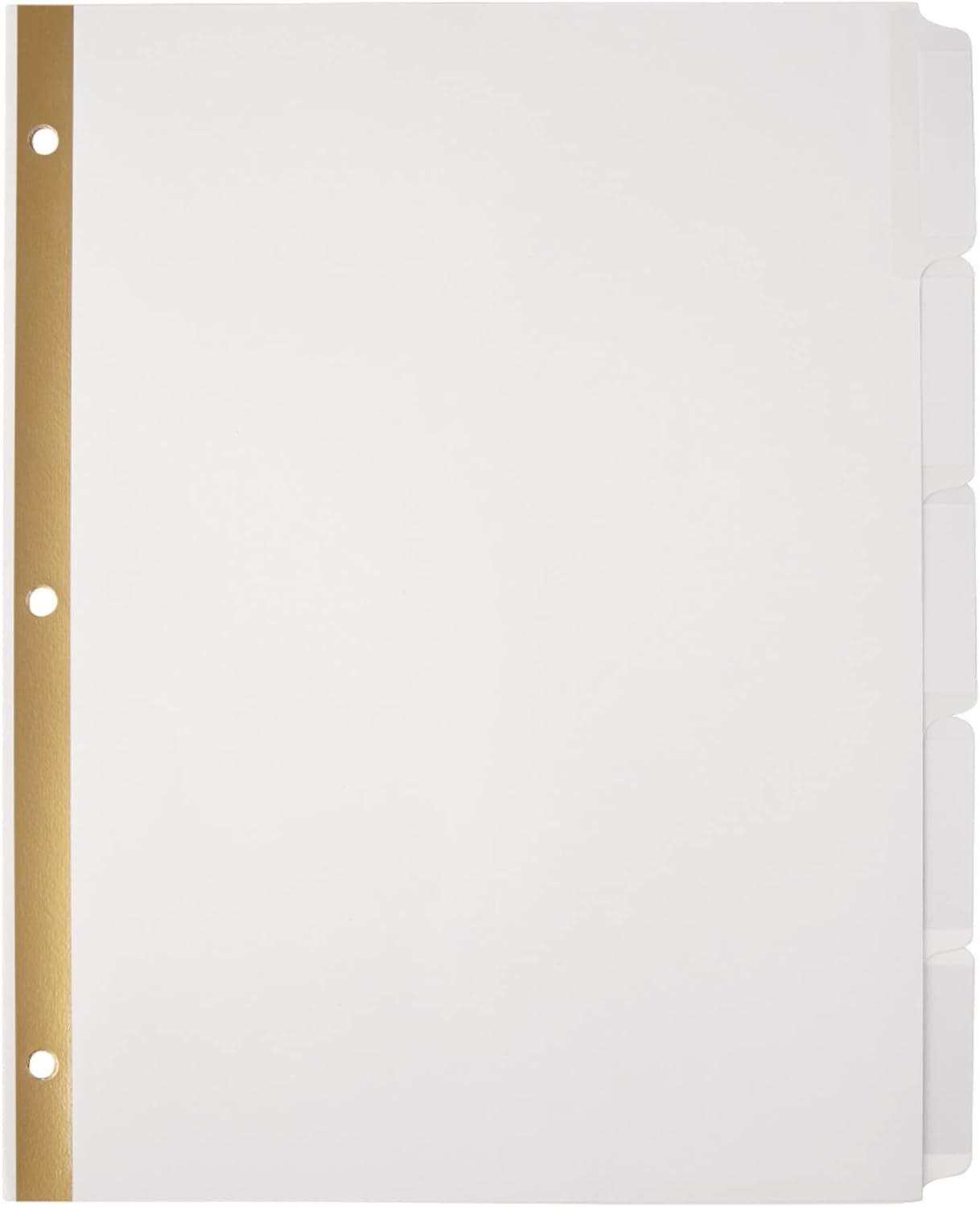 Easy Organization: Office Depot White Dividers, 5-Tab, 25 Sets
