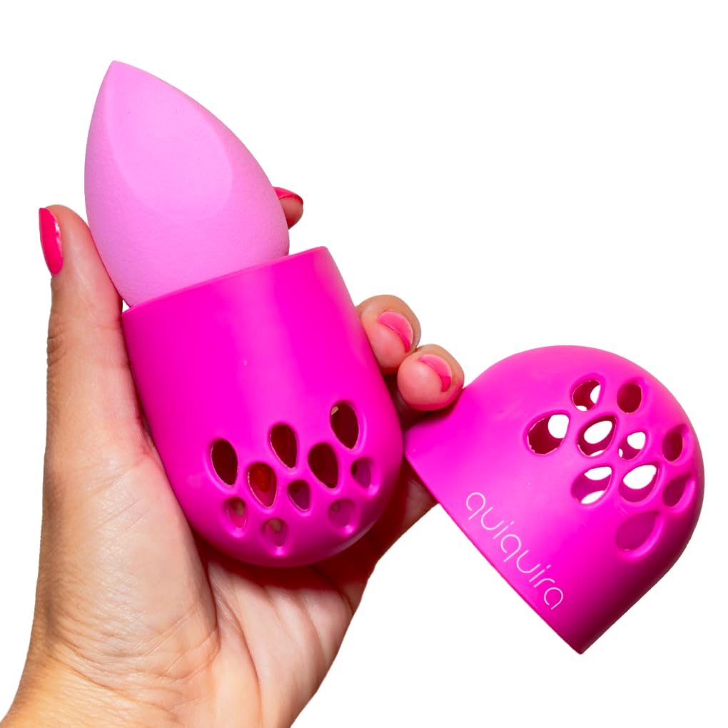 Washable Silicone Sponge Case for Quick Drying (FUSCIA)