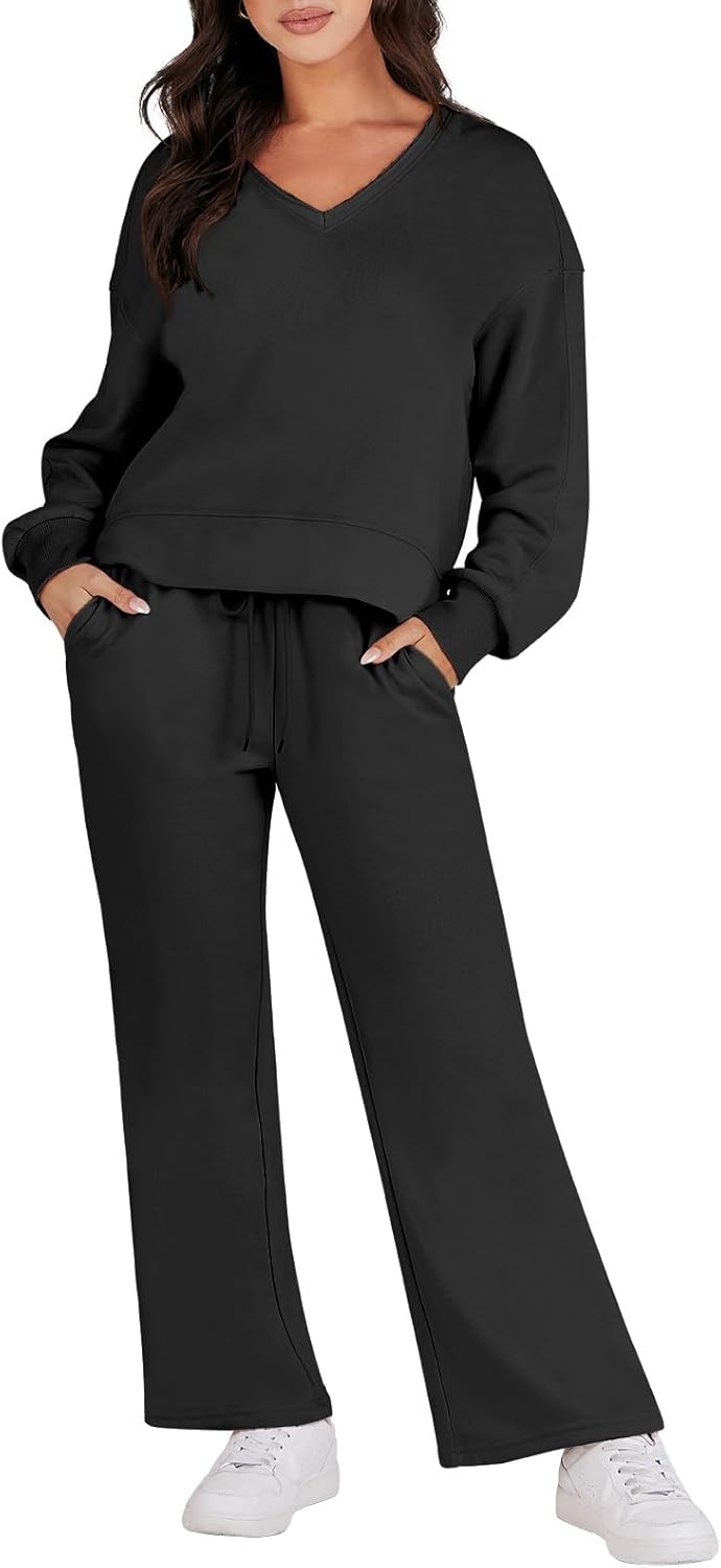 Caracilia Womens 2 Piece Outfits for Fall Trendy Comfort