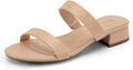 DREAM PAIRS Women's Slides Heels for Stylish Summer Comfort