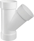 LESSO 4 in PVC Wye DWV Fitting - High Flow 4 in Connector