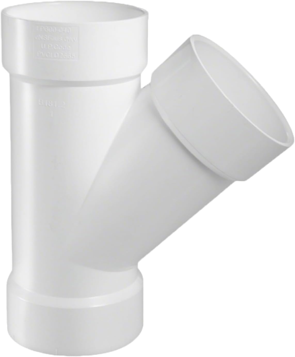 LESSO 4 inch PVC Pipe Fitting Deep WYE for Plumbing Systems