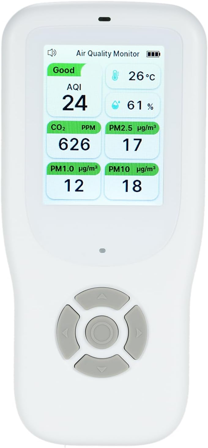 Handheld Air Quality Detector - Real-Time Monitoring