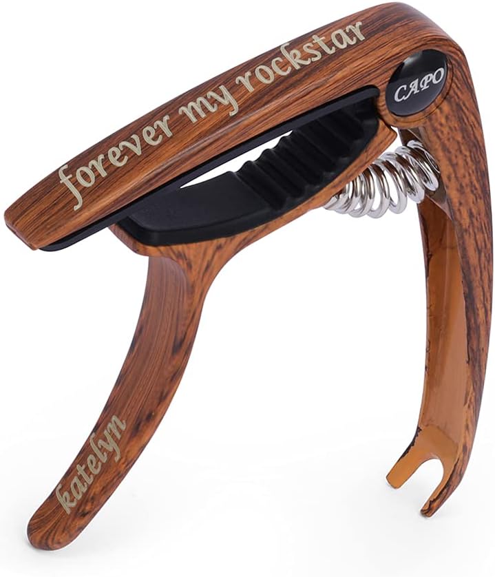 Personalized Guitar Capo | Custom Engraved Name | Music Gift