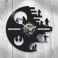 Star Wars Vinyl Record Clock 12 in - Unique Retro Wall Clock