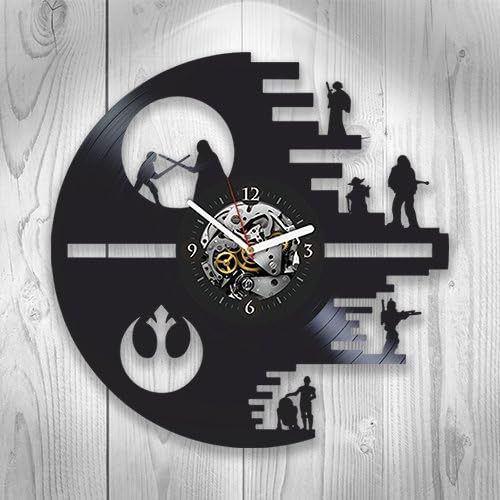 Star Wars Vinyl Record Clock - Unique Gift for Any Occasion