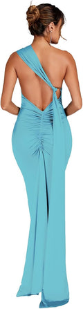 Women Sexy Backless Bodycon Maxi Dress for Elegant Parties