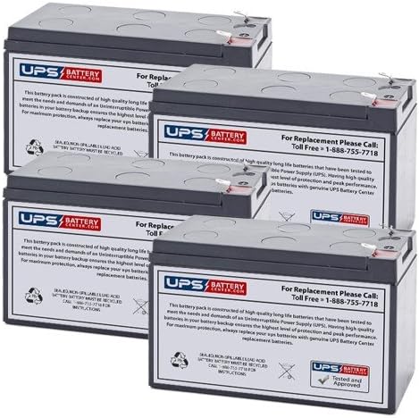 Replacement Battery Set for OR1500PFCRT2U UPS - 4 Batteries