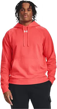 Under Armour Mens Rival Fleece Fitted Hoodie for Comfort