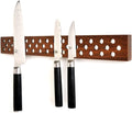 Magnetic Wooden Knife Bar Holder Strip, Walnut 20 in - Hands-Free