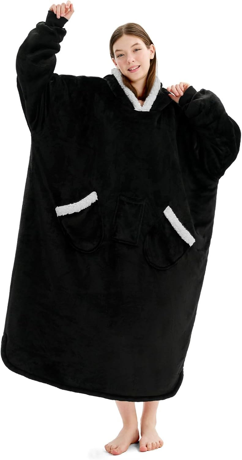 L'AGRATY Oversized Wearable Blanket Hoodie for Ultimate Comfort