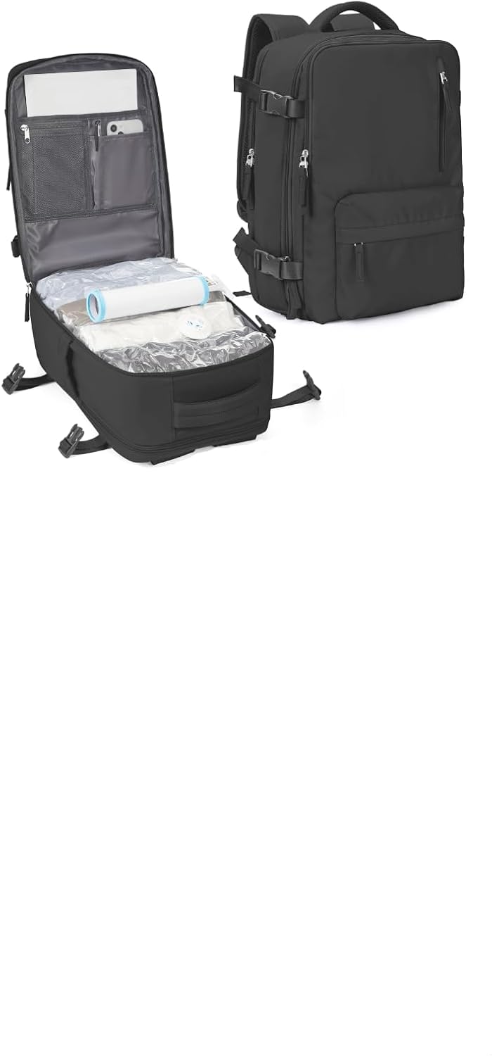 Travel Vacuum Seal Backpack for Clothing with Hand Pump
