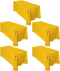 LTC LINENS 5-Pack 90 in x 132 in Rectangular Tablecloths - Floor
