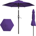 7.5FT Patio Umbrella Table Market Umbrella - Tilt & Crank Shade