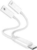 [MFi Certified] USB C Headphones Adapter - Dual Type C Audio & Charger
