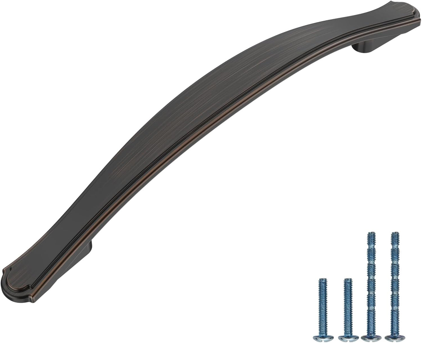 Oil Rubbed Bronze Cabinet Pulls - 10 Pack Durable Handles