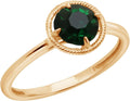10k Gold March Birthstone Ring with Crystal for Elegant Fashion