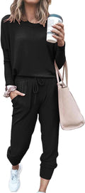 Women Casual 2 Piece Long Pant Set Sweatsuit - Soft Everyday Wear